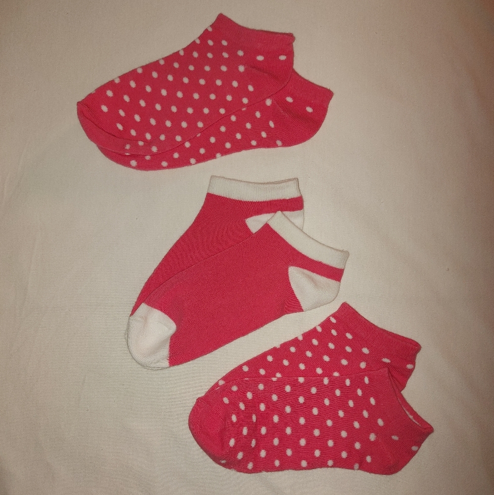 NWOT, 3 Pairs of Various Pink Socks